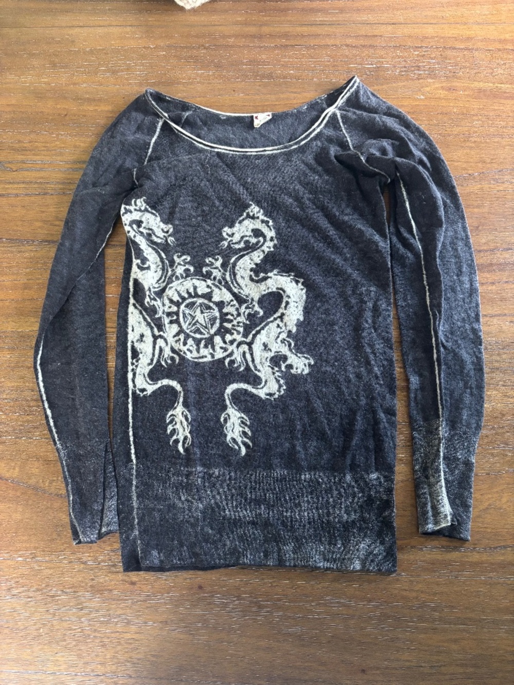 Womans Long Sleeve thin 100% cashmere sweater Size S